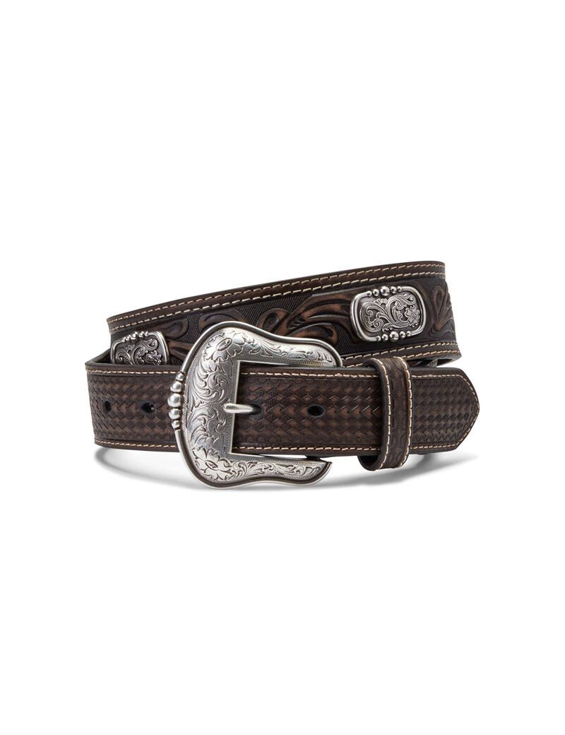 Ceintures Ariat Filigree Concho Marron Homme | MOB-62949098