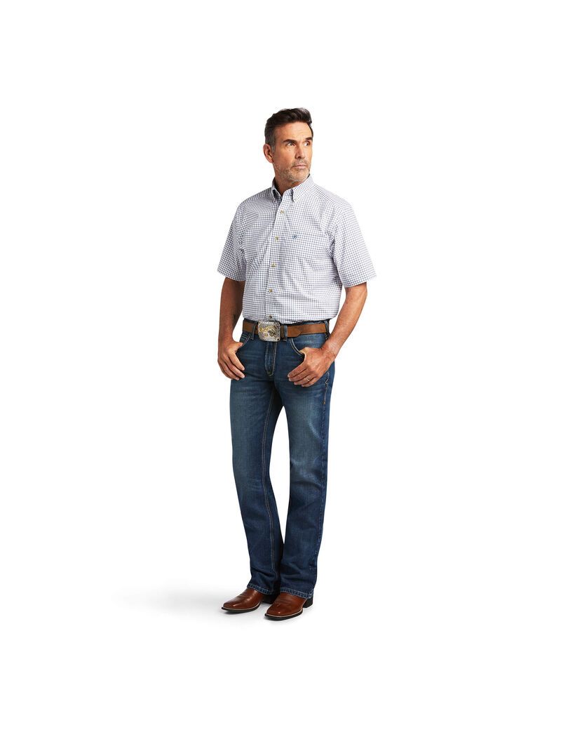 Chemises De Costume Ariat Pro Series Taha Stretch Classiche Fit Blanche Homme | BYI-33977408