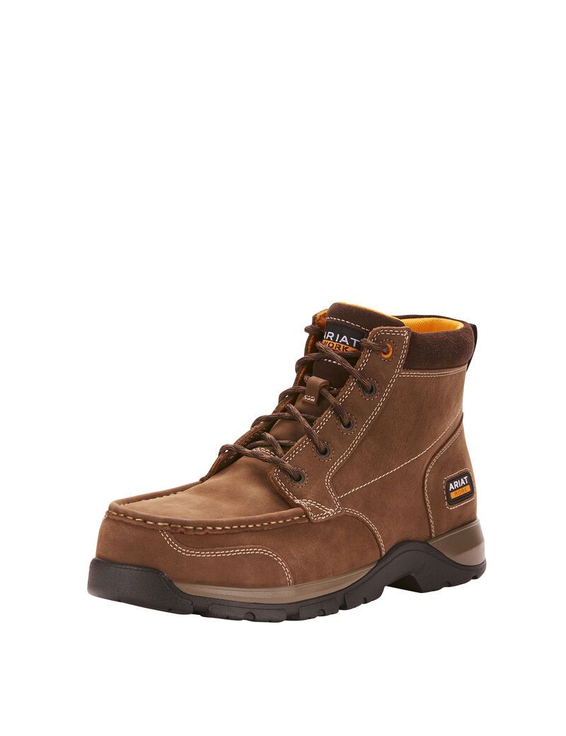 Bottes de Travail Ariat Edge LTE Chukka Composite Embout Marron Foncé Homme | AHA-50940285