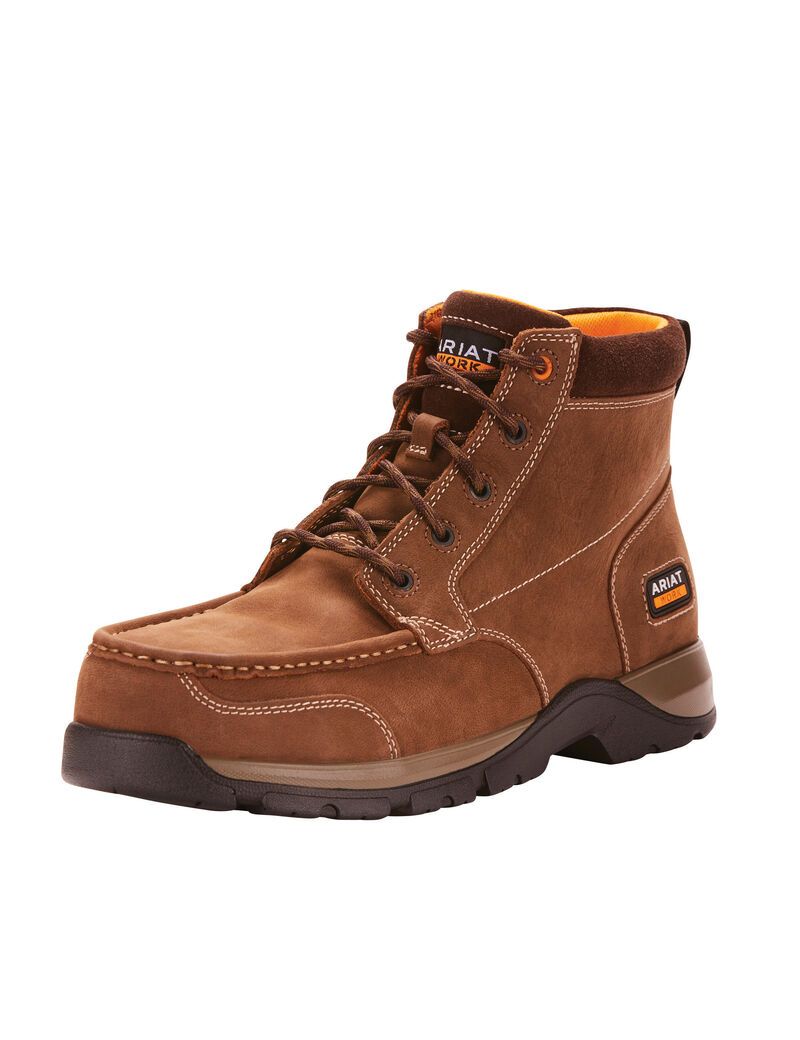 Bottes de Travail Ariat Edge LTE Chukka Composite Embout Marron Foncé Homme | AHA-50940285