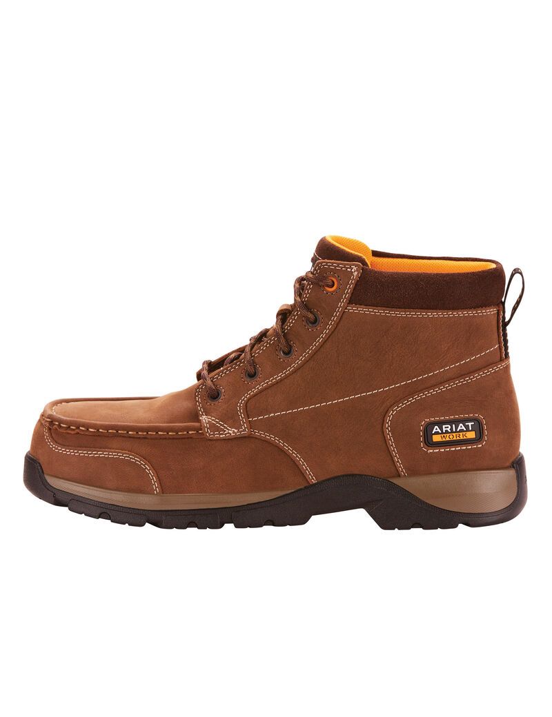 Bottes de Travail Ariat Edge LTE Chukka Composite Embout Marron Foncé Homme | AHA-50940285