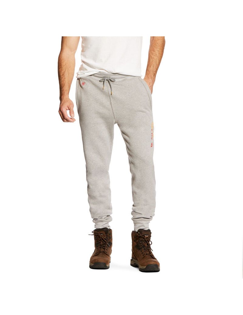 Pantalon Ariat FR Travail Sweatpants Grise Homme | DNF-98158888