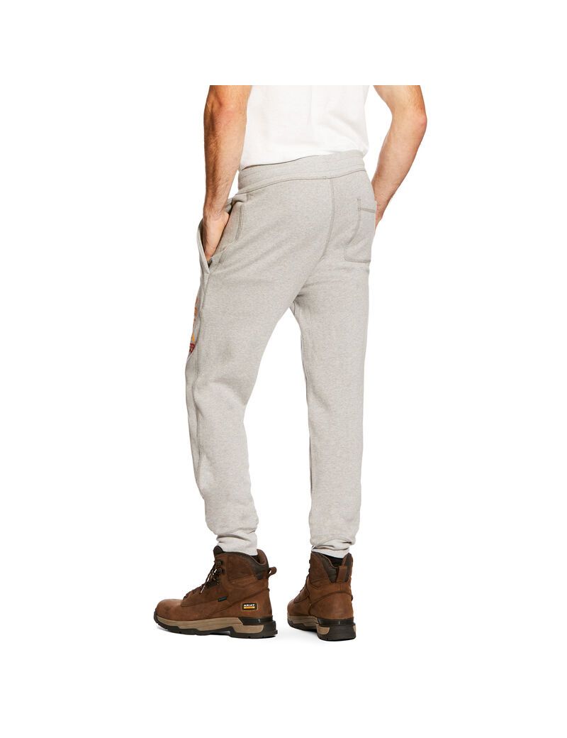 Pantalon Ariat FR Travail Sweatpants Grise Homme | DNF-98158888