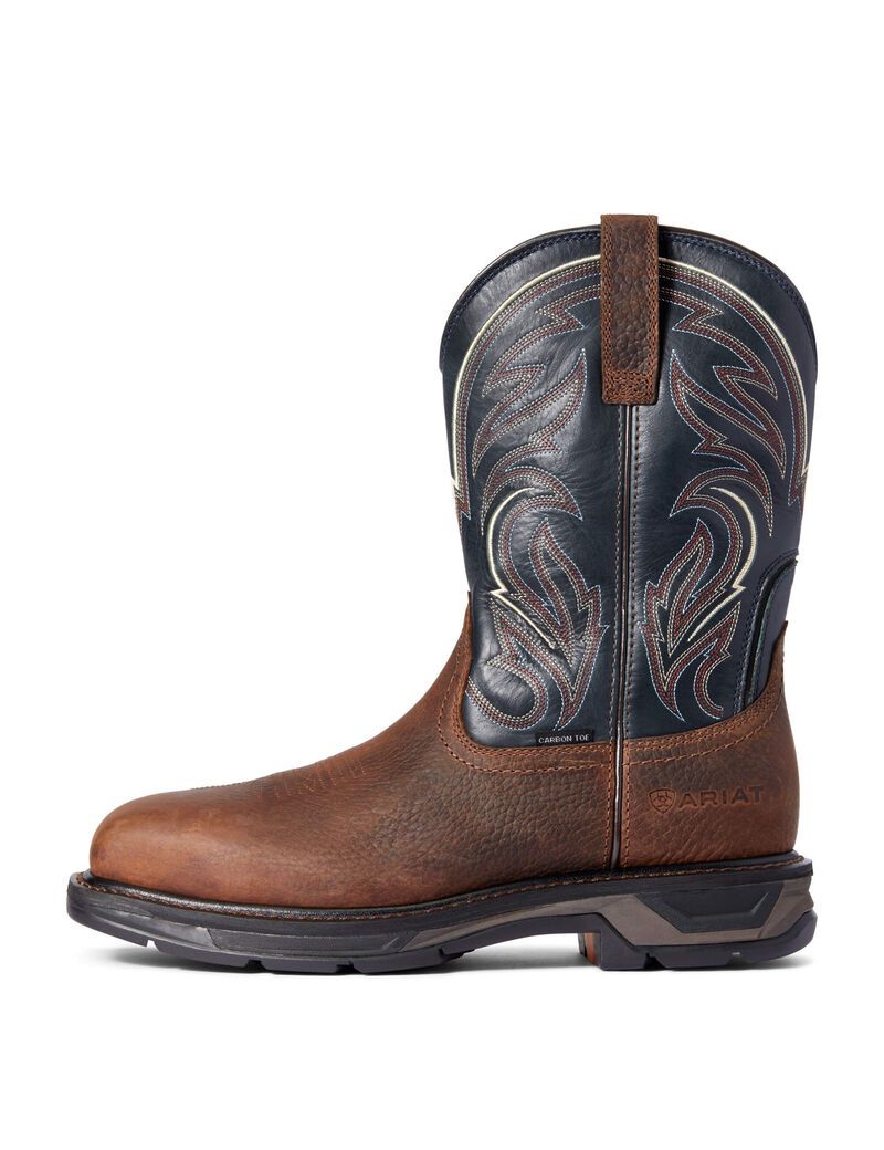 Bottes de Travail Ariat WorkHog XT Cottonwood Carbon Embout Marron Homme | BTT-86734961