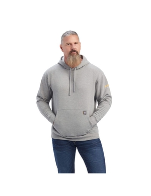 Sweat à Capuche Ariat Rebar Workman Grise Homme | WJK-92628284