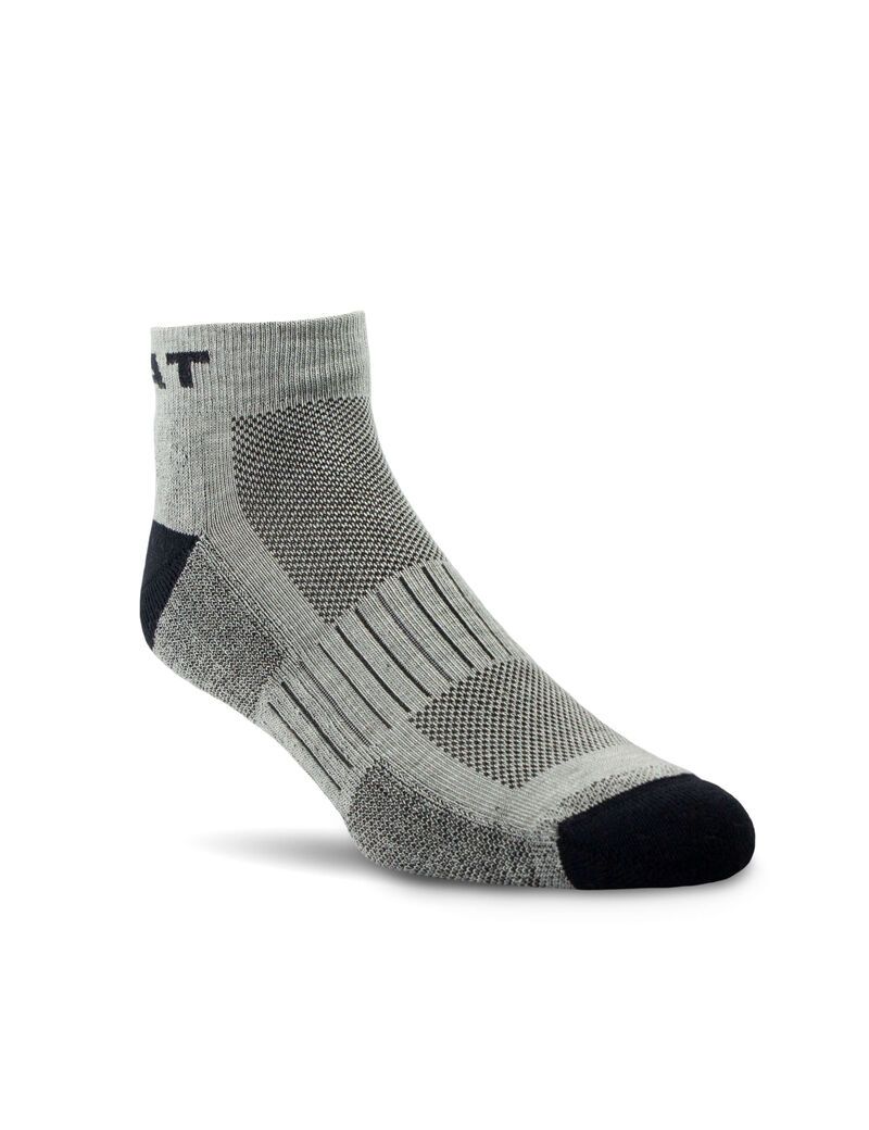 Chaussettes Ariat High Performance Quarter Crew Tek Travail 3PCS Grise Homme | YSN-85823603