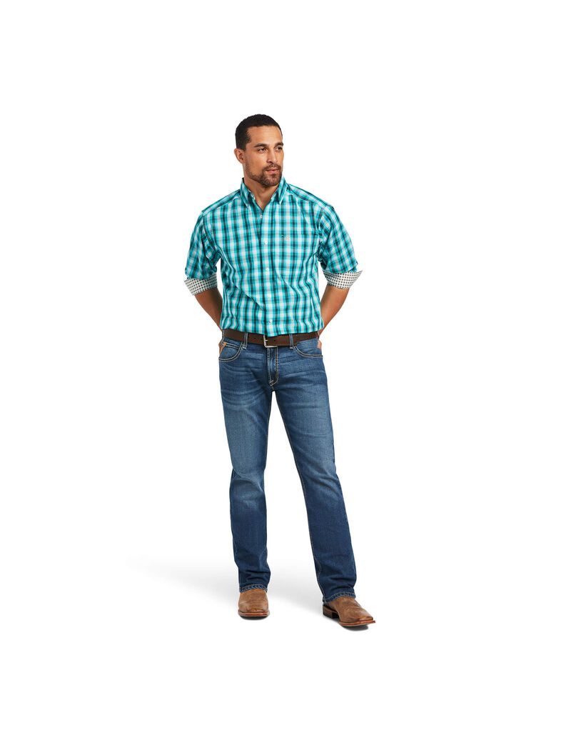 Chemises De Costume Ariat Wrinkle Free Hank Classiche Fit Multicolore Homme | GCM-85174090