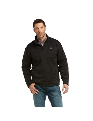 Cardigan Ariat Caldwell 1/4 Zip Grise Homme | OFS-28394617